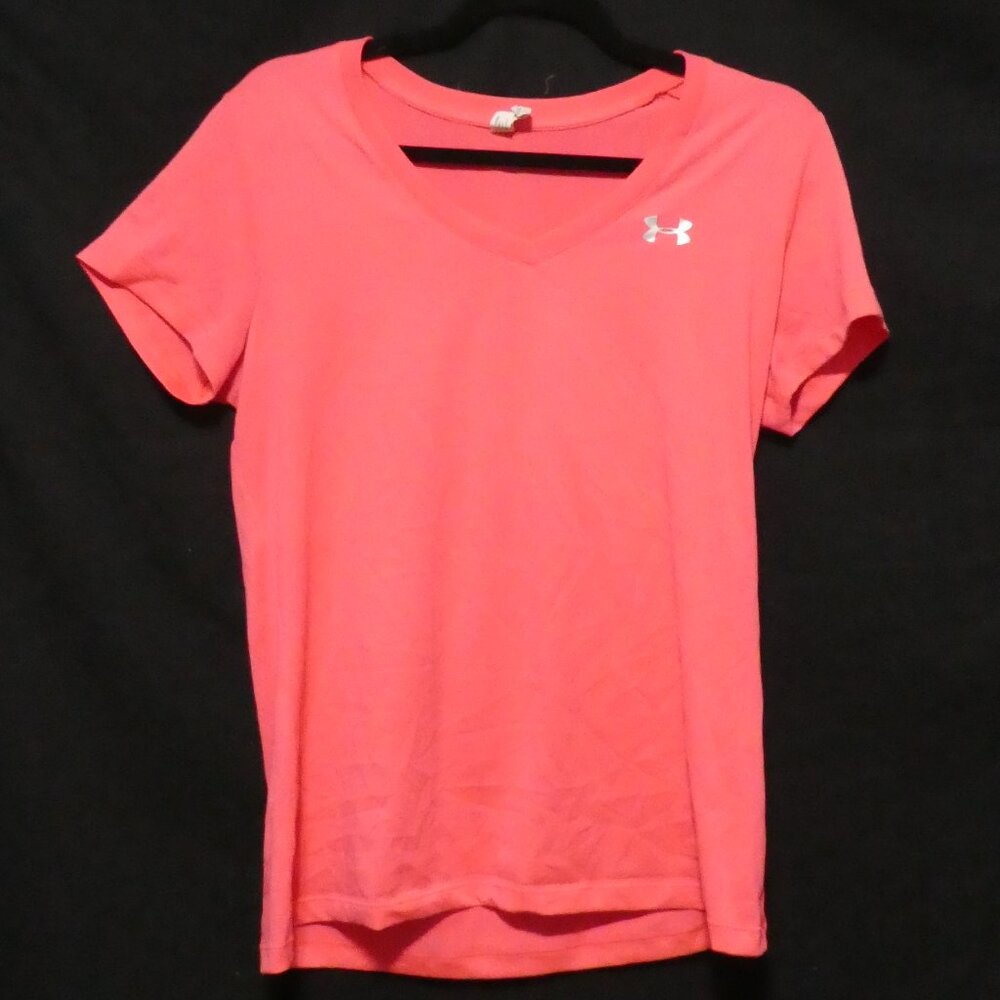 UNDER ARMOUR | medium | Loose | Heat Gear | Pink Exercise | Fitness | Yoga | Tee